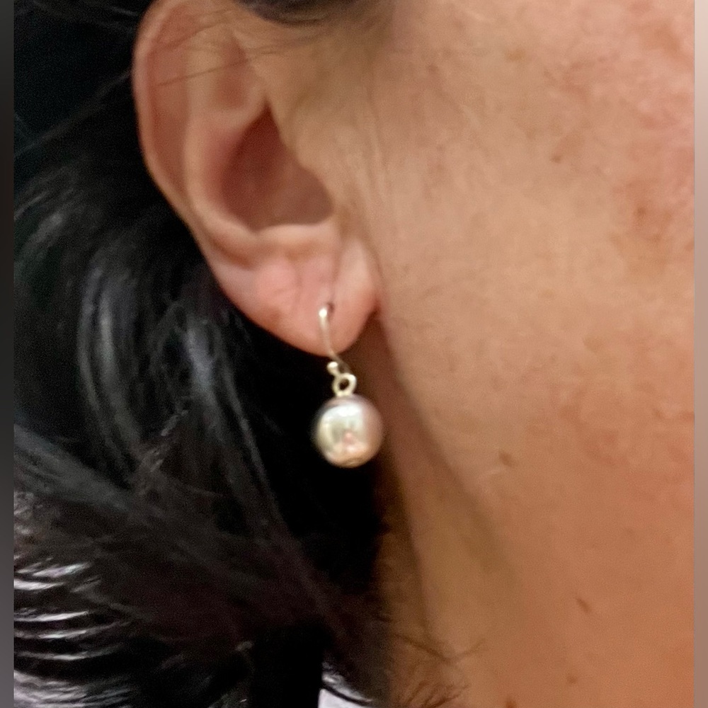 Sleek And Simple Silver Dangle Balls - image 3